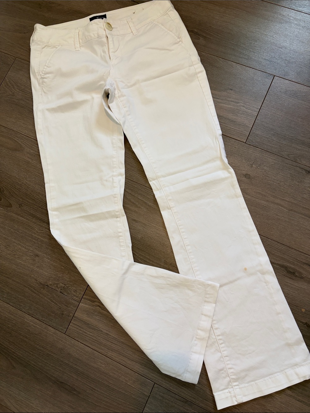 American Eagle Outfitters Cream Boot Cut Pants